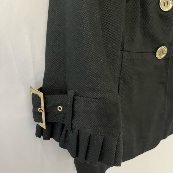 Ann Taylor LOFT Women Black 3/4 Sleeve Jacket Petites Size 6P - Picture 4 of 7